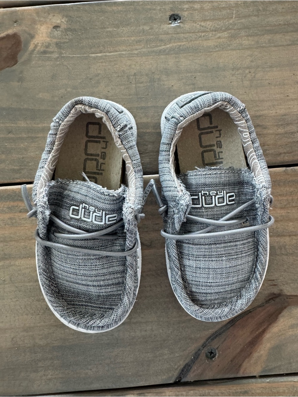 Hey Dude Kids Slip-On Sneakers in Heather Gray